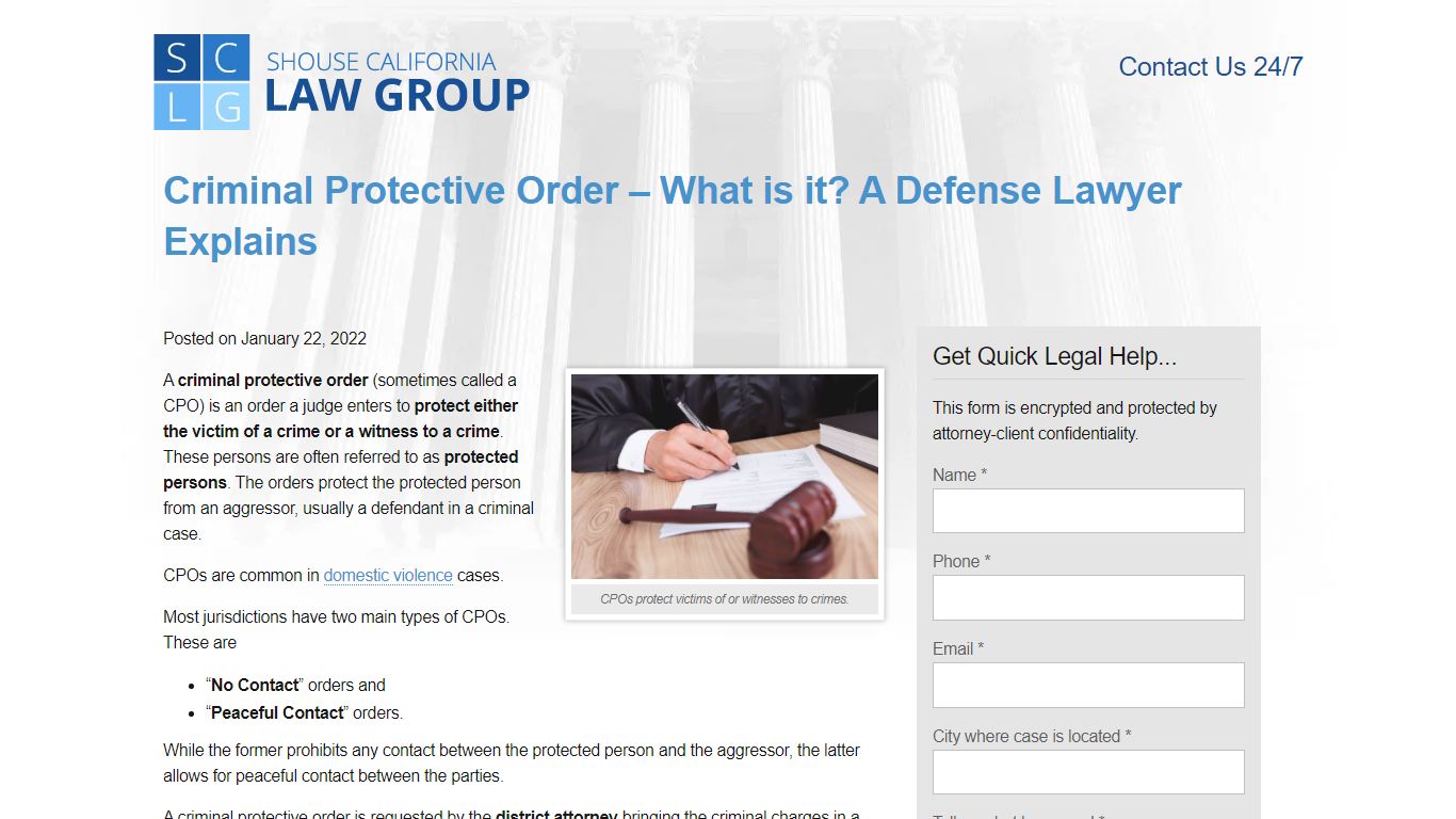 What is a "Criminal Protective Order"? A defense lawyer explains