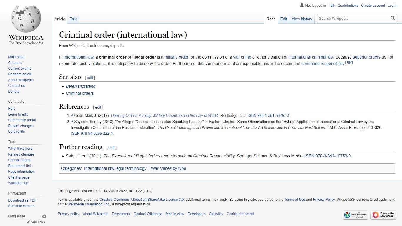 Criminal order (international law) - Wikipedia